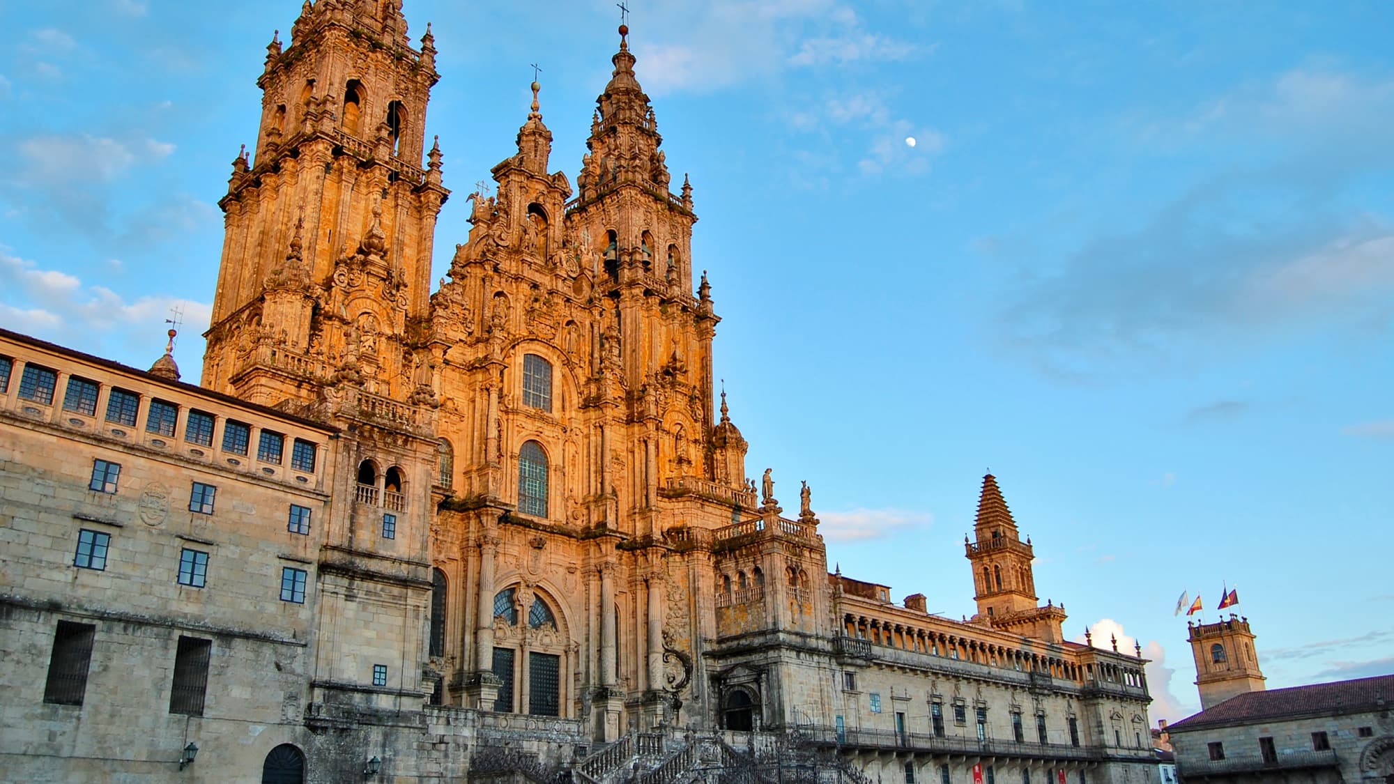 The Cathedral of Santiago de Compostela, the destination of the Camino.